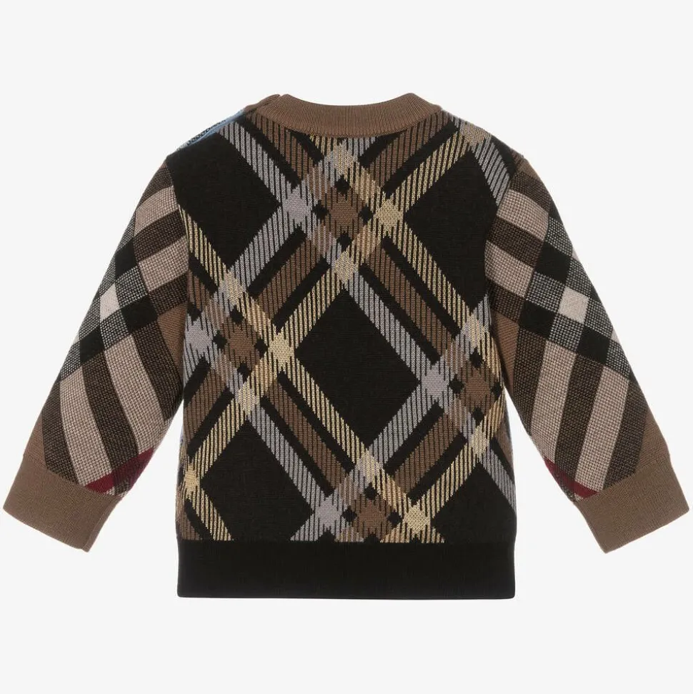 Baby Boys Wool Check Sweater