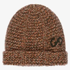 Baby Brown Kitted Wool Hat