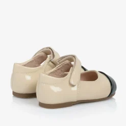 Baby Girls Beige Patent Leather Shoes