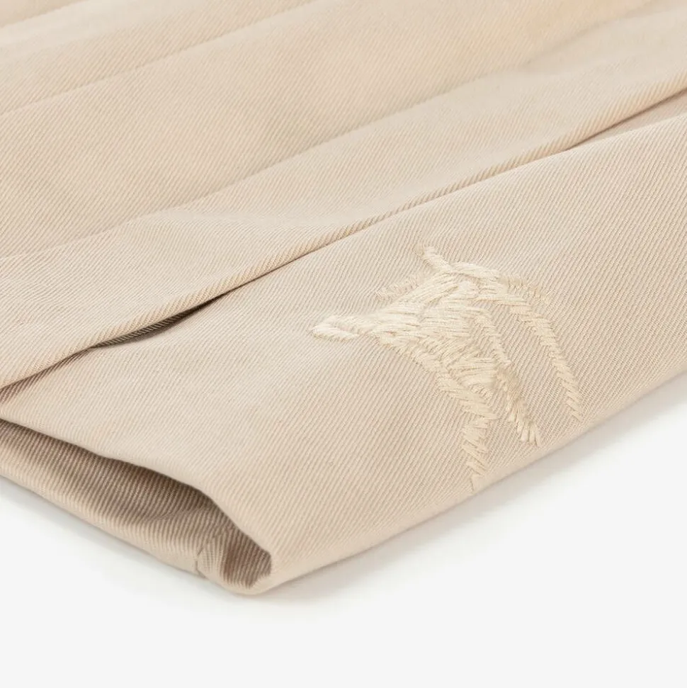 Baby Girls Beige Twill EKD Skirt