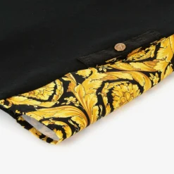 Baby Girls Black Barocco Print Milano Dress