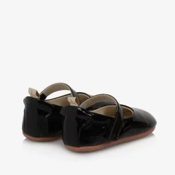 Baby Girls Black Patent Leather Shoes