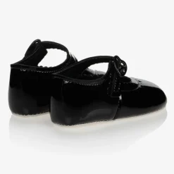 Baby Girls Black Patent Pre-Walker Shoes