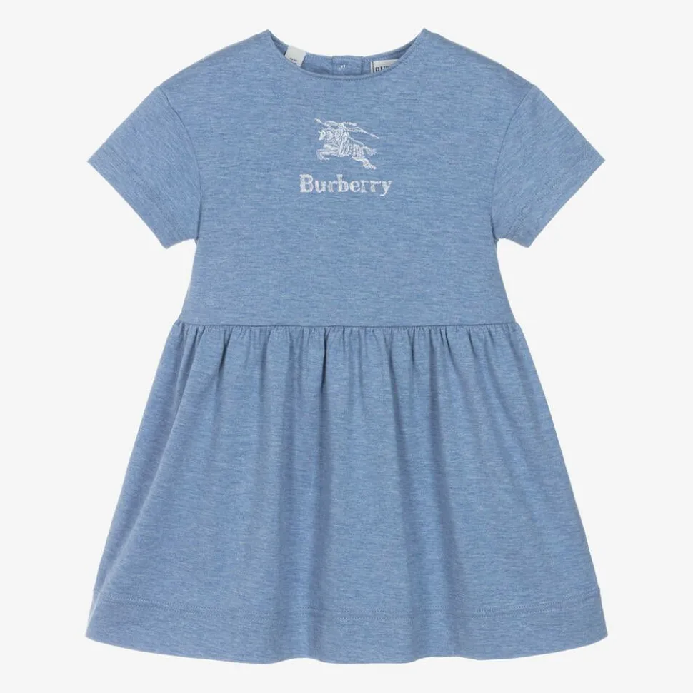 Baby Girls Blue Cotton Dress