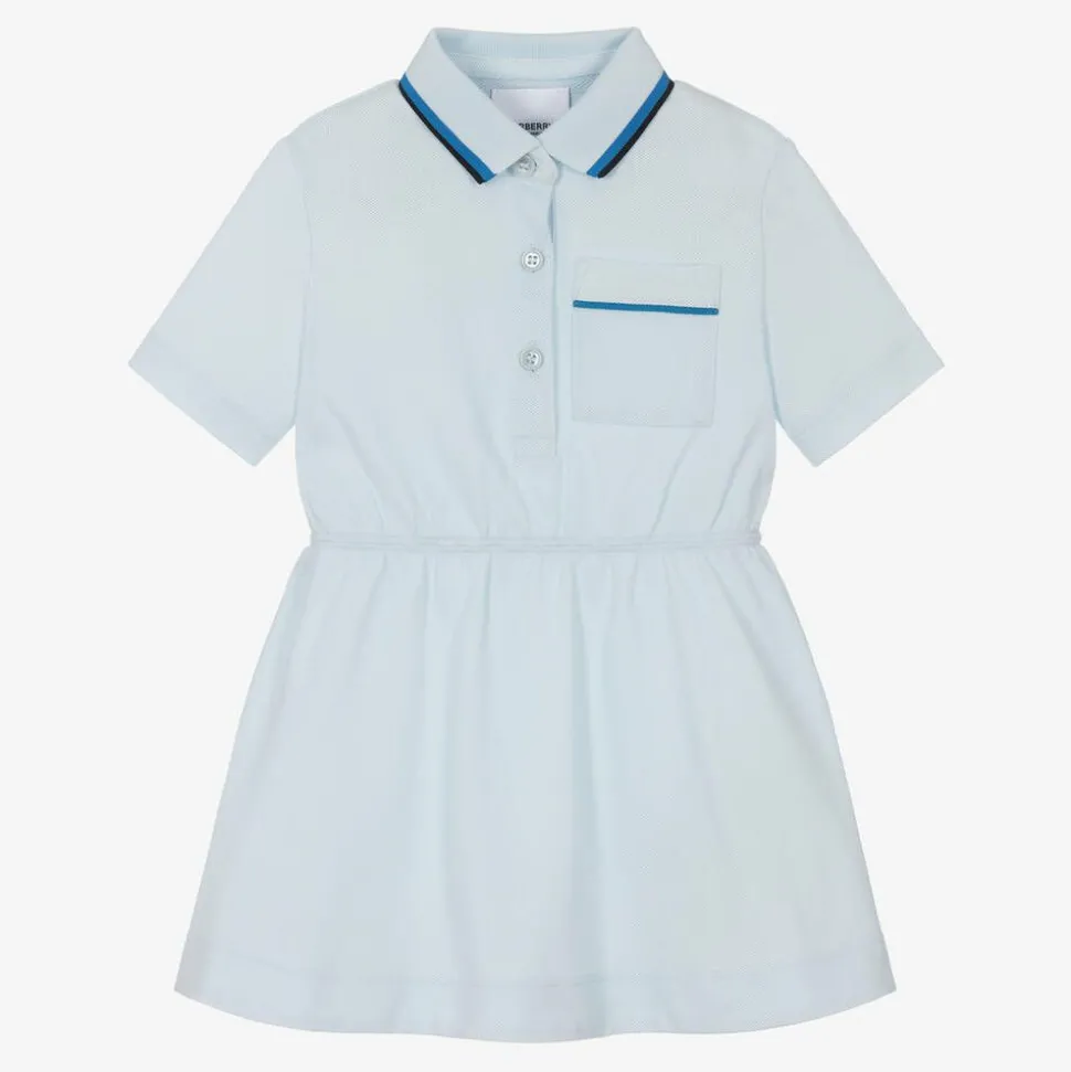 Baby Girls Blue Logo Polo Dress