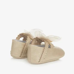 Baby Girls Gold Pre-Walker Shoes