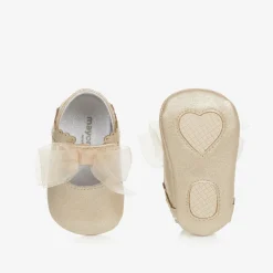 Baby Girls Gold Pre-Walker Shoes