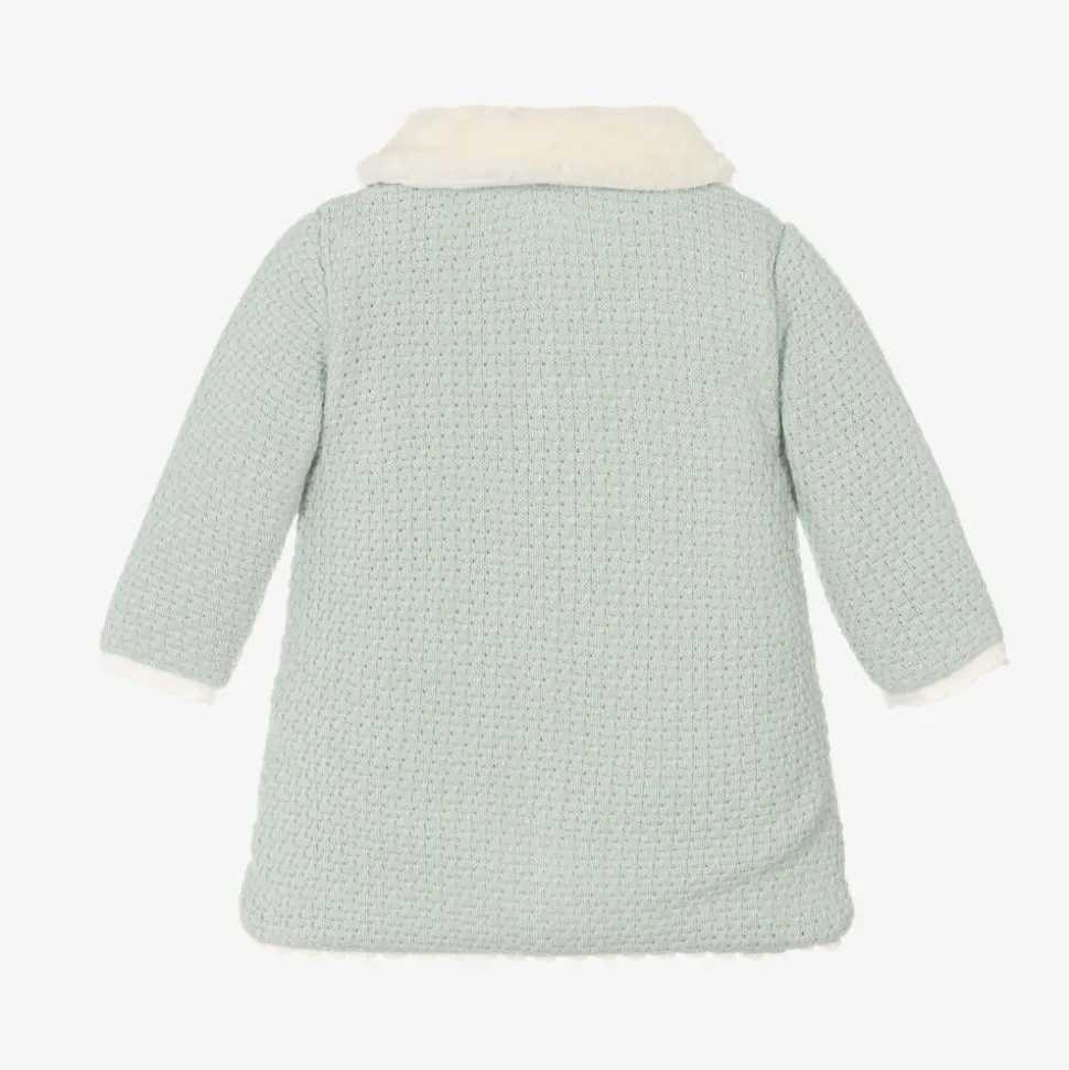 Baby Girls Green Knitted Coat