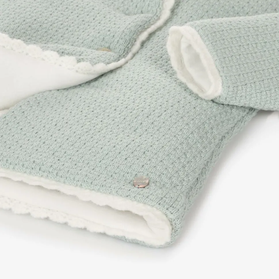 Baby Girls Green Knitted Coat