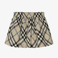 Baby Girls Grey Check Cotton Skirt