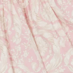 Baby Girls Ivory & Pink Barocco Cotton Dress