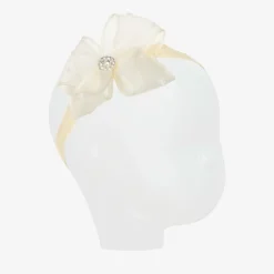 Baby Girls Ivory Bow Headband