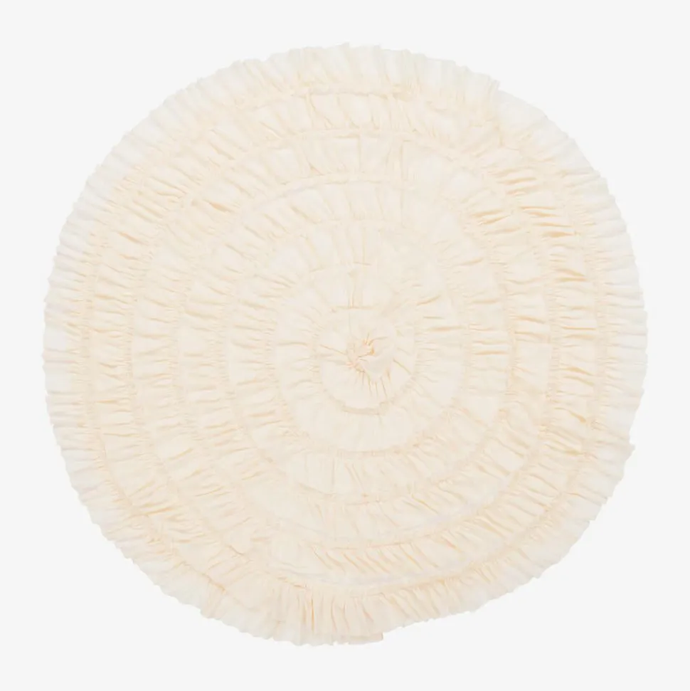 Baby Girls Ivory Cotton Blanket (86cm)