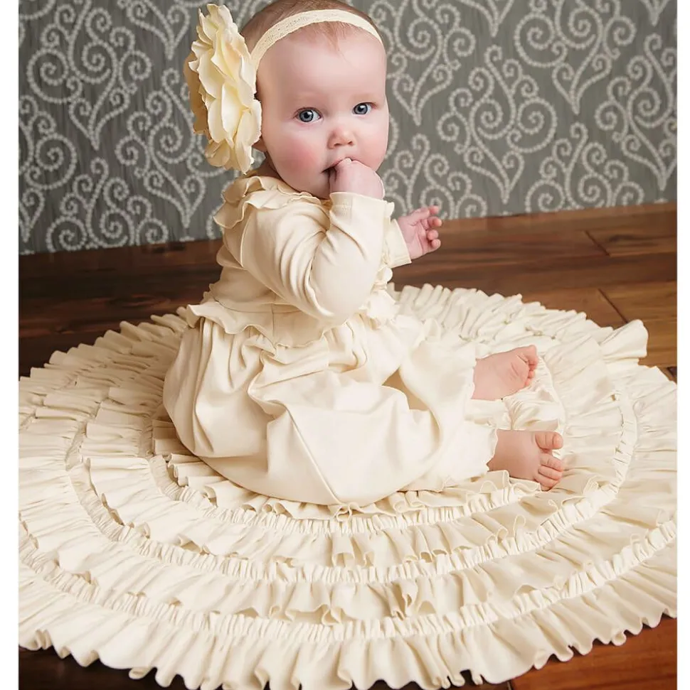 Baby Girls Ivory Cotton Blanket (86cm)