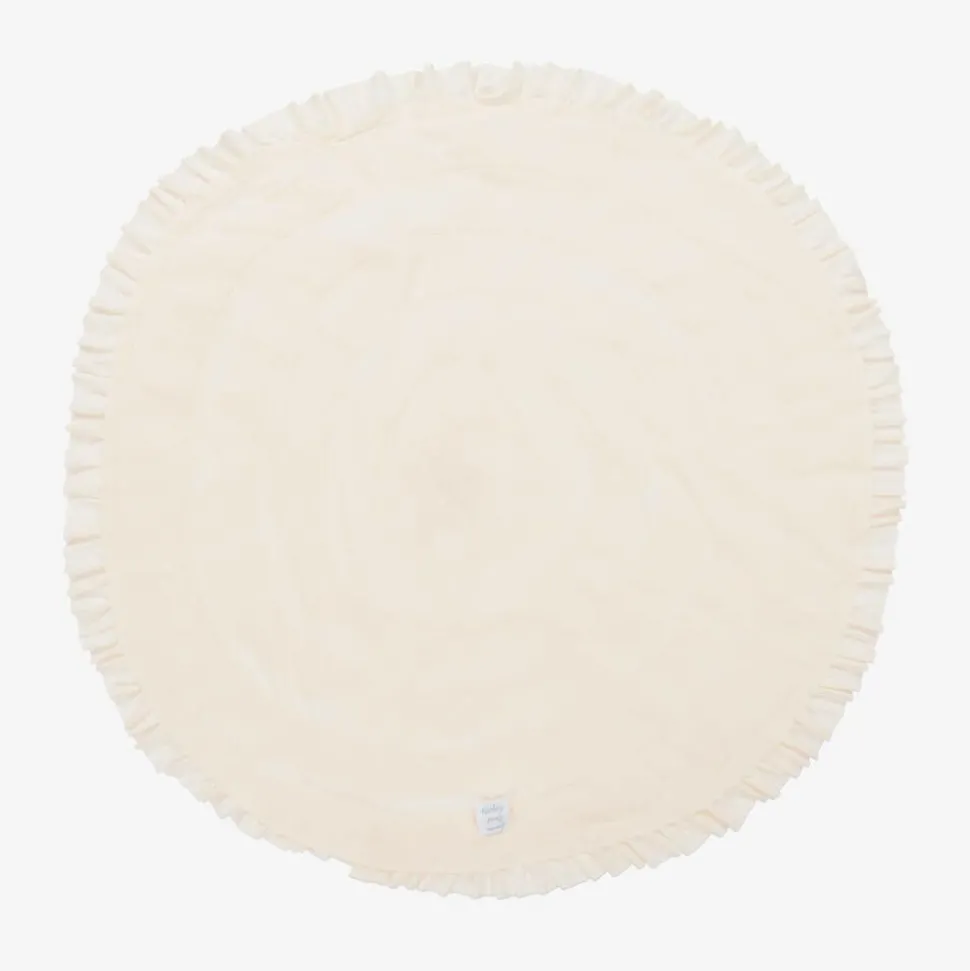 Baby Girls Ivory Cotton Blanket (86cm)