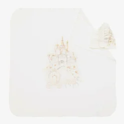 Baby Girls Ivory Cotton Blanket Gift Set