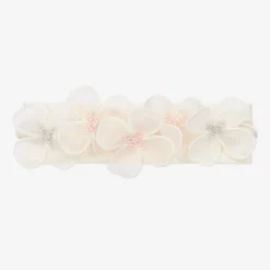 Baby Girls Ivory Cotton Headband