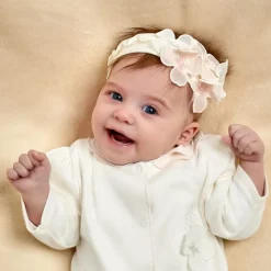 Baby Girls Ivory Cotton Headband