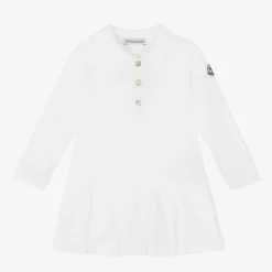 Baby Girls Ivory Cotton Piqué Dress