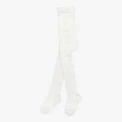 Baby Girls Ivory Cotton Tights