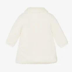 Baby Girls Ivory Knitted Coat