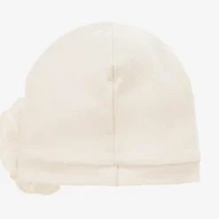Baby Girls Ivory Pima Cotton Hat