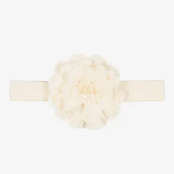 Baby Girls Ivory Pima Cotton Headband