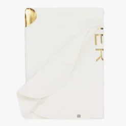 Baby Girls Ivory Pima Cotton Blanket (88cm)
