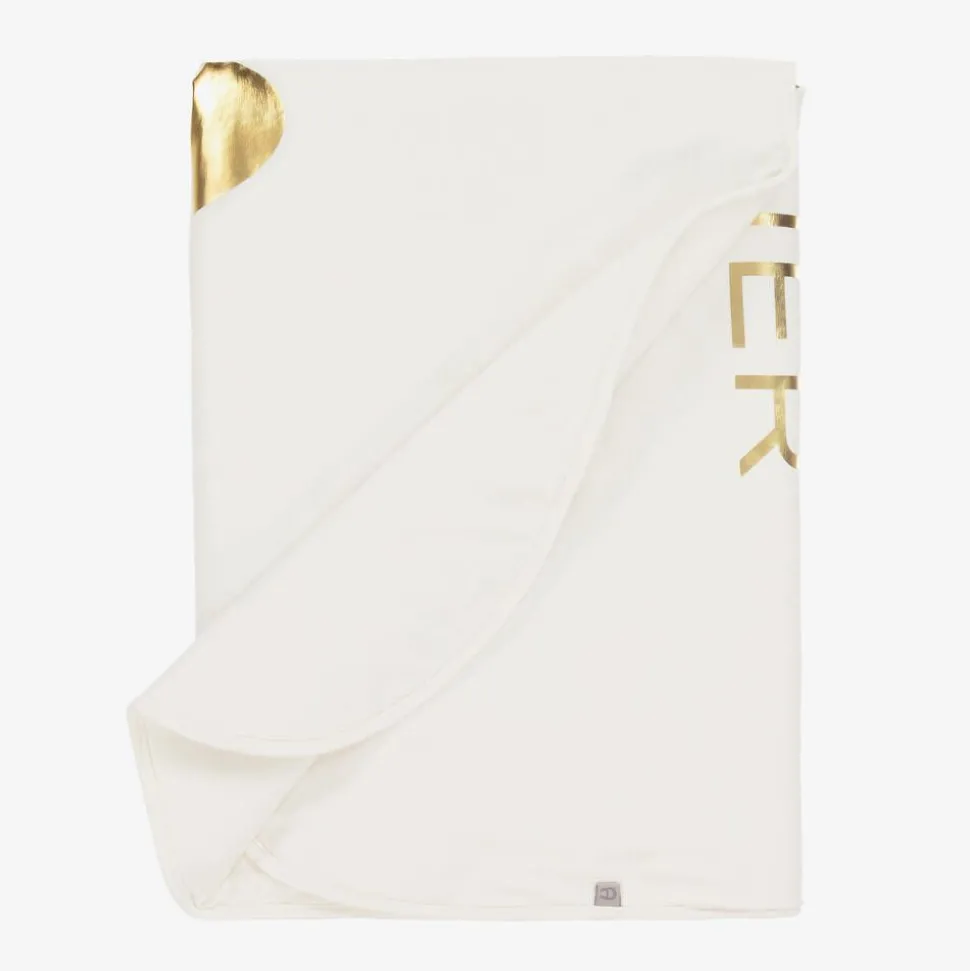 Baby Girls Ivory Pima Cotton Blanket (88cm)