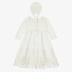 Baby Girls Ivory Tulle Ceremony Gown Set