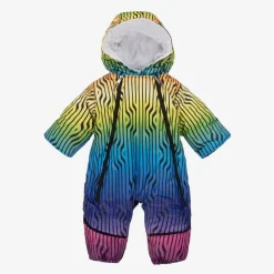Baby Girls Multicoloured Stripe 2-in-1 Snowsuit