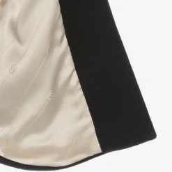 Baby Girls Navy Blue Wool Coat