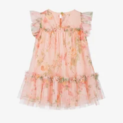 Baby Girls Pale Pink Floral Dress