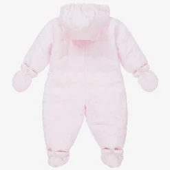 Baby Girls Pale Pink Snowsuit