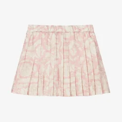 Baby Girls Pink Barocco Pleated Skirt