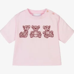 Baby Girls Pink Bear T-Shirt