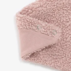 Baby Girls Pink Bouclé Scarf