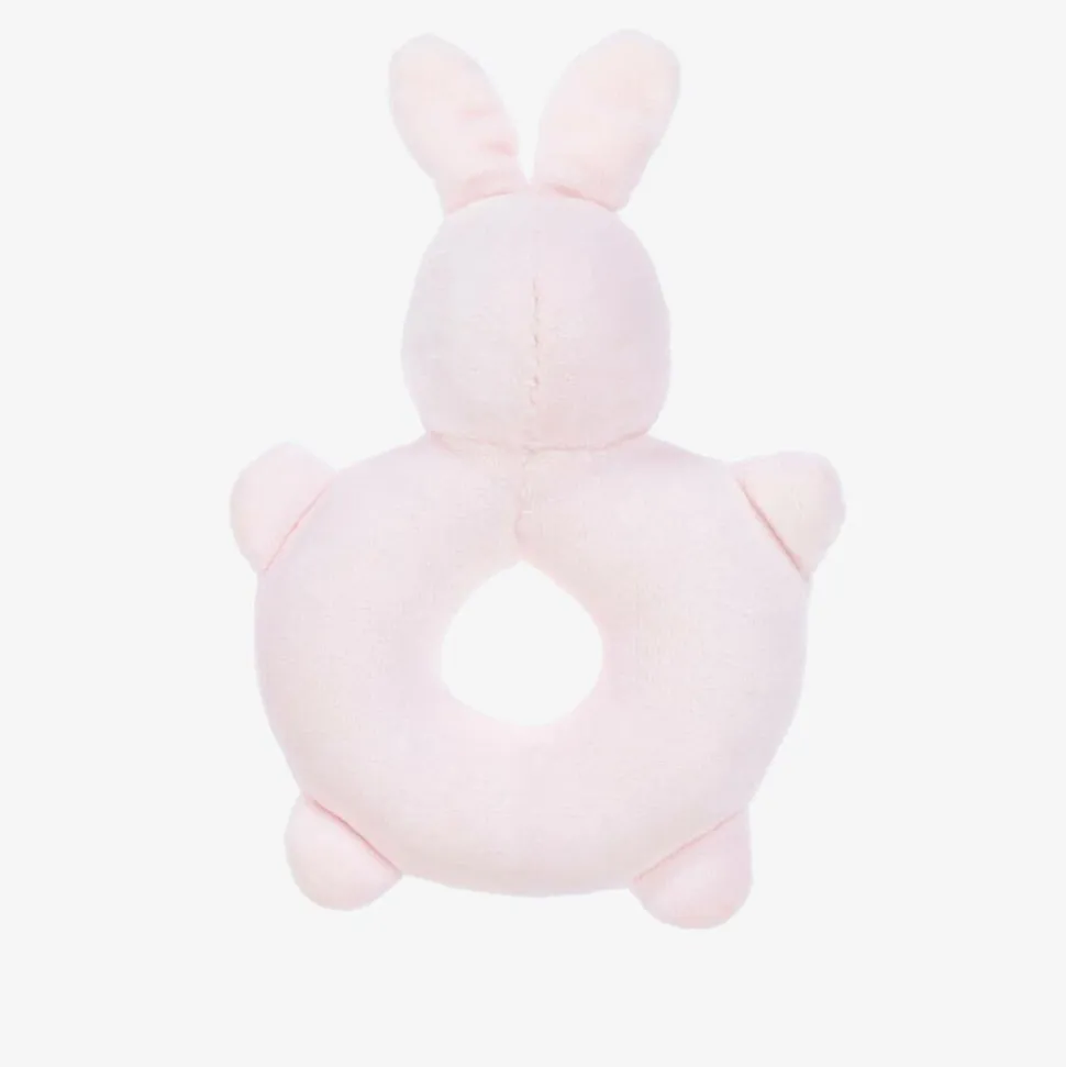 Baby Girls Pink Bunny Rattle Toy (14cm)