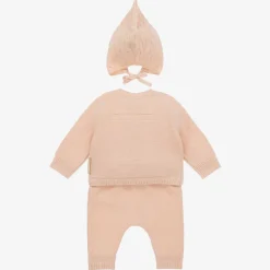 Baby Girls Pink Cashmere Trouser Set