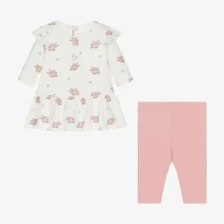 Baby Girls Pink Cotton Abloom Dress Set