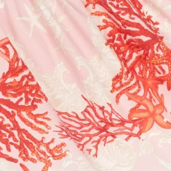 Baby Girls Pink Cotton Barocco Sea Dress