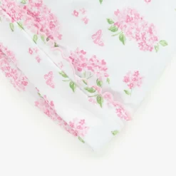 Baby Girls Pink Cotton Heavenly Hydrangeas Hat