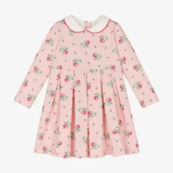 Baby Girls Pink Cotton Jersey Dress