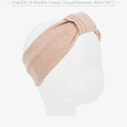 Baby Girls Pink Cotton Knit Headband