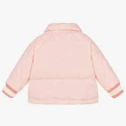 Baby Girls Pink Down Padded Puffer Jacket