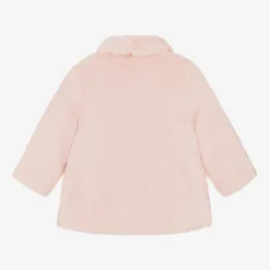 Baby Girls Pink Faux Fur Coat