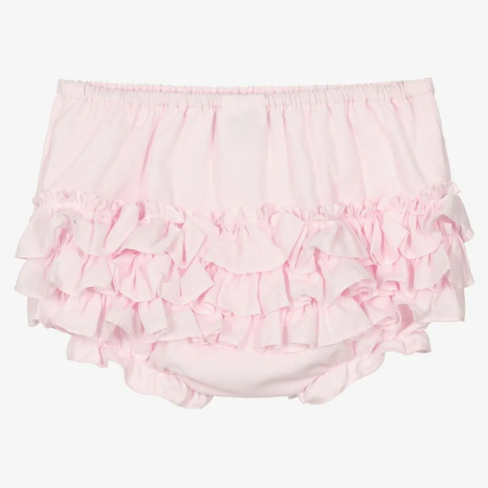 Baby Girls Pink Frilly Pants