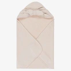 Baby Girls Pink Hooded Cotton Towel