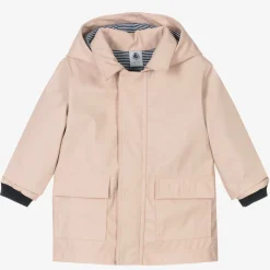 Baby Girls Pink Hooded Raincoat