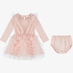 Baby Girls Pink Jersey & Tulle Tutu Dress